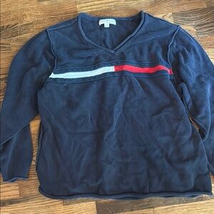 Tommy Hilfiger Navy V-Neck Sweater